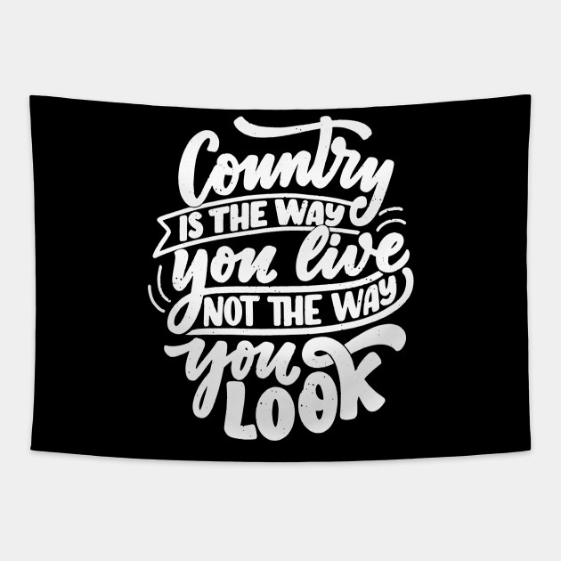 Citation Fan De Musique Et Danse Country Music Tapestry Teepublic
