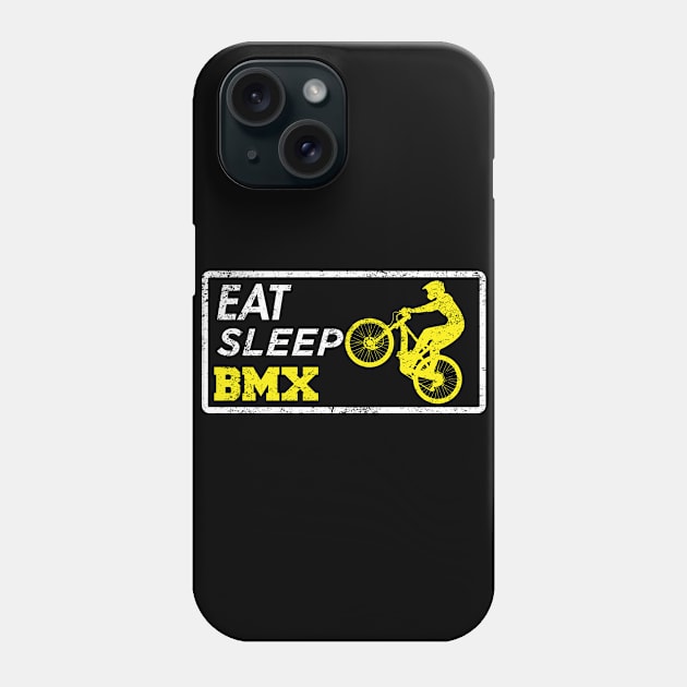 Eat Sleep BMX Distressed Phone Case by mBs