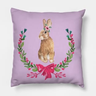 Bunny rabbit mom in love gift Pillow