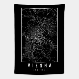 Vienna Austria Minimalist Map Tapestry