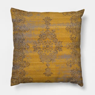 Mustard antique rug Pillow