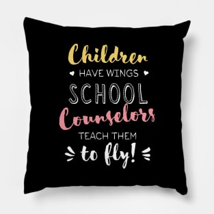 School Counselor Gifts - Beautiful Wings Quote Pillow