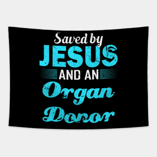 Heart Transplant Saved by Jesus Gift Tapestry