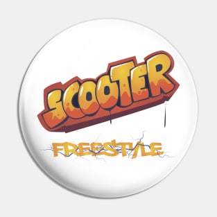 Scooter freestyle tag Pin