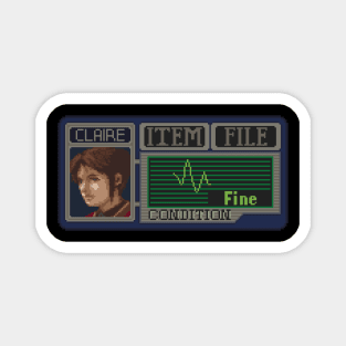 Claire Redfield Pixel Art Magnet