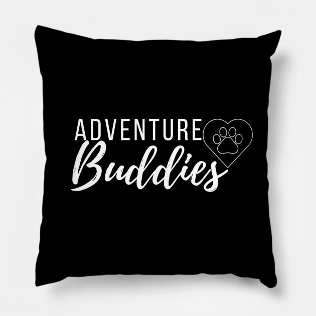 Adventure Buddies - Pet Buddies Pillow by traveladventureapparel@gmail.com