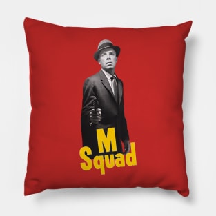 M Squad - Gun- Lee Marvin - 50s/60s Cop Show Pillow