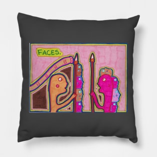 Faces. Inspired by John Cage Pillow