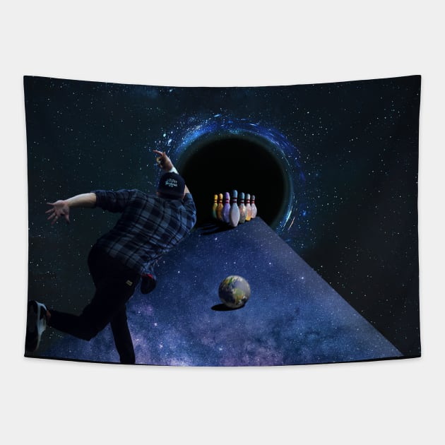 Bowling in heaven Tapestry by PlanetWhatIf