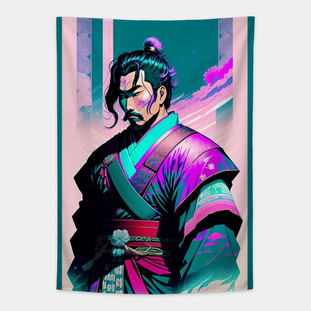 Dreamwave Samurai Tapestry by StasiaProducts