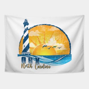 OBX Sunset Distressed Tapestry