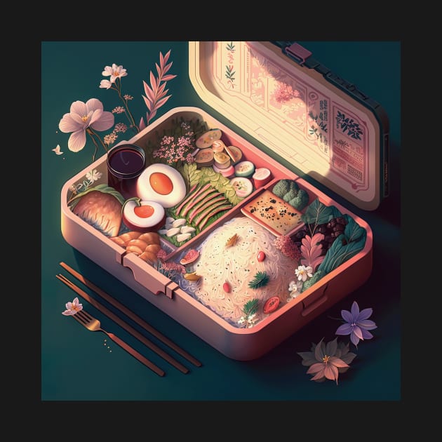 Japanese Bento Box art by geekmethat