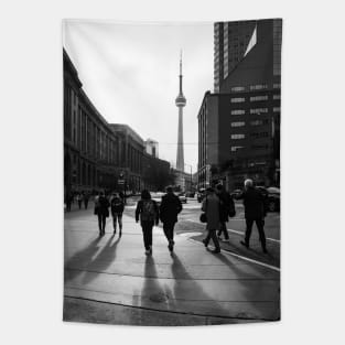 CN Tower & downtown Toronto city street photography Tapestry