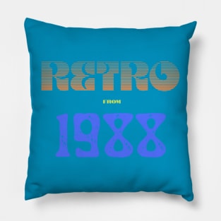 Retro Birthyear 1988 Pillow