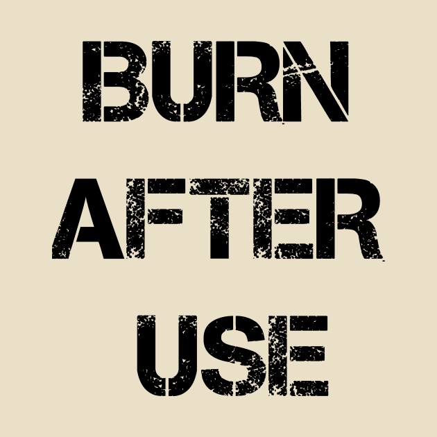 Burn After Use by Bigandsmall