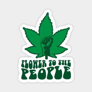 Flower to the people Magnet