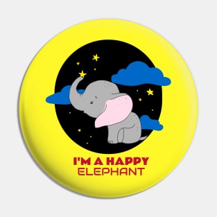 I'm A Happy Elephant | Cute Baby Pin