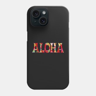 Aloha! Typography Pineapples Collage Phone Case