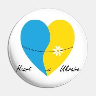 Heart with Ukraine Pin