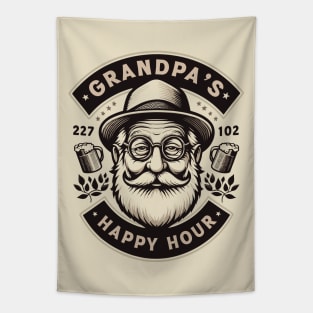 Grandpa's Happy Hour Tapestry