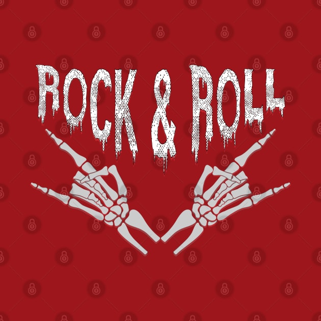 Rock 'n' Roll Skeleton Hand by 66designer99