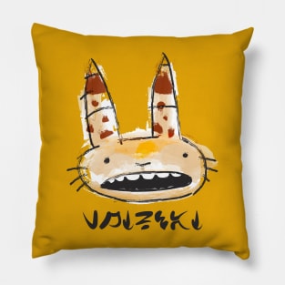 Space Cat Sumi-e Pillow