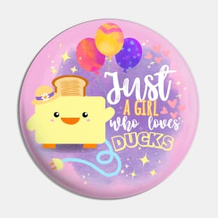 Cute Duck Toaster Art (Just a girl who loves ducks) Pin