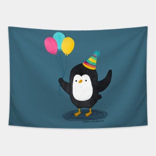 Birthday Penguin Tapestry