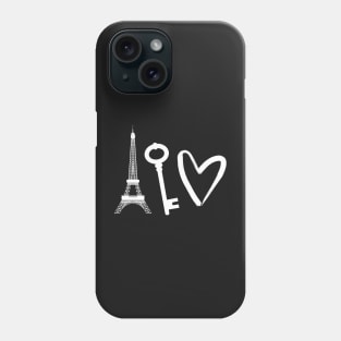 Paris holds the key to your heart Phone Case