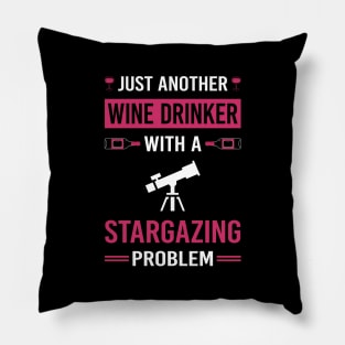 Wine Drinker Stargazing Stargaze Pillow