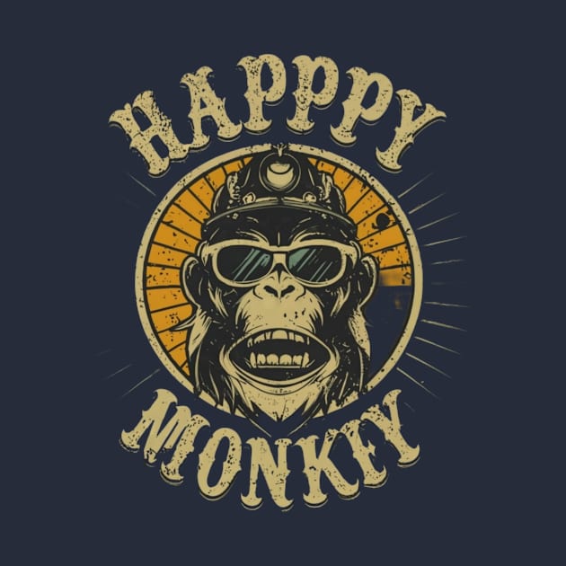 Happy Monkey by TshirtMA