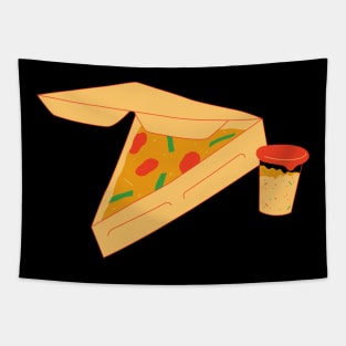 Take Out Pizza Slice Tapestry