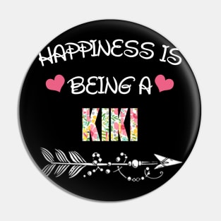 Happiness is being kiki floral gift Pin
