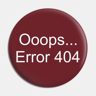 Ooops... Error 404 Pin