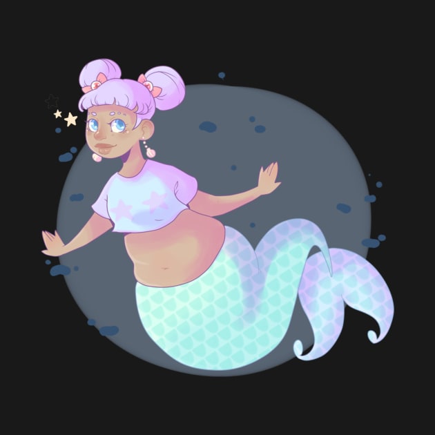 Chubby Mermaid by kasumiblu