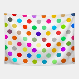 Bright  colored abstract polka dot circle pattern Tapestry