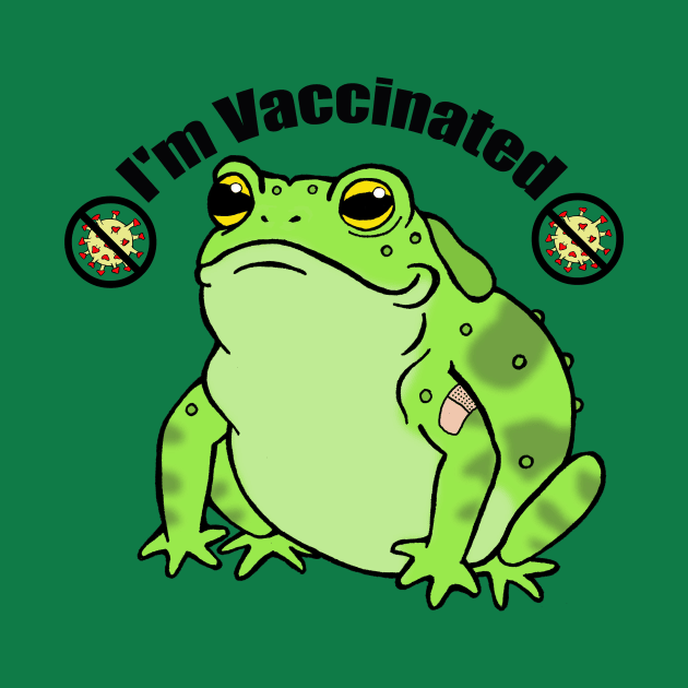 "I'm Vaccinated" Toad by HonuHoney