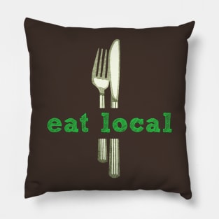 Eat Local Food Pillow