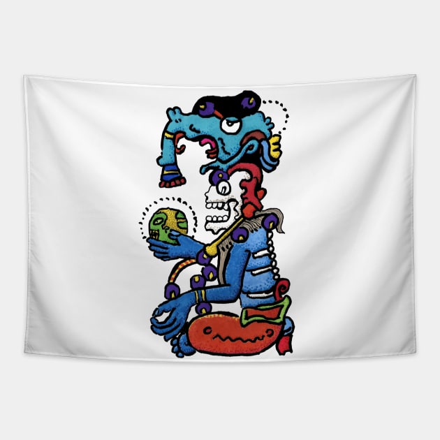 Mayan Death God Tapestry by MattLarson