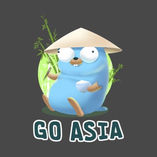 Gopher Golang Go Asia T-Shirt