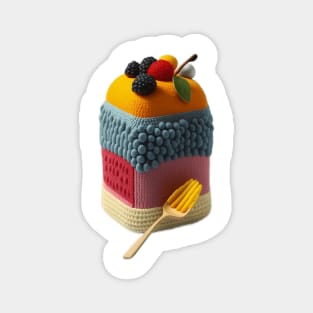 Yarn Parfait Cake Knitten Magnet