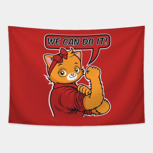 We can do it! Tapestry by Plushism