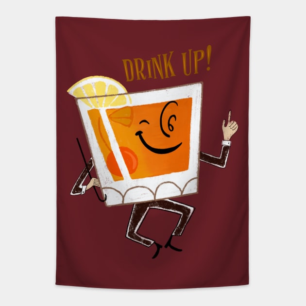 Drink Up! Tapestry by LittleBunnySunshine