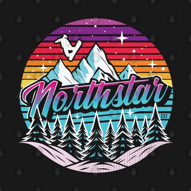 Retro 80s Northstar Ski by Surrealcoin777