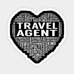 Travel Agent Heart Magnet