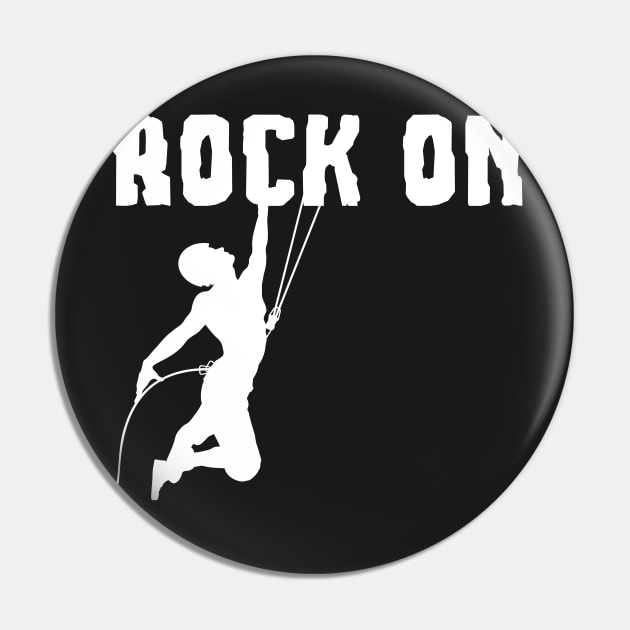 Rock On Pin by Liberty Art