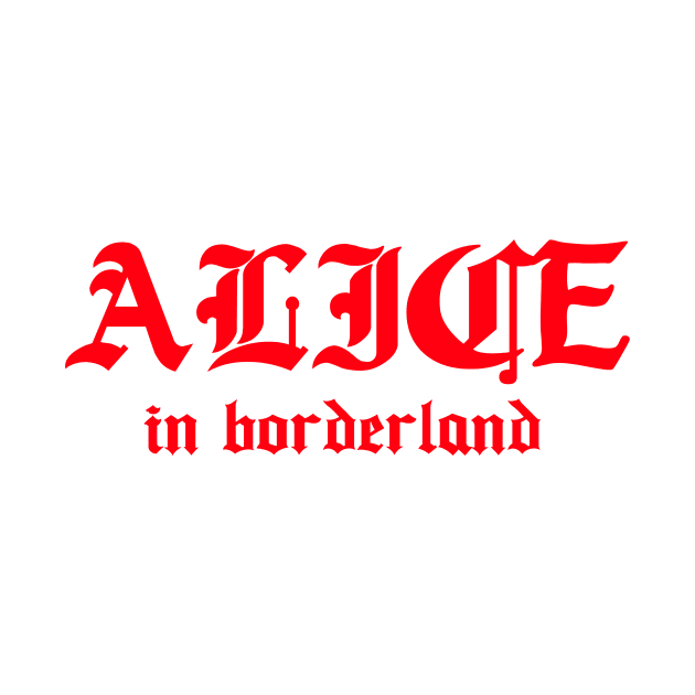 Alice in borderland title red by CERA23