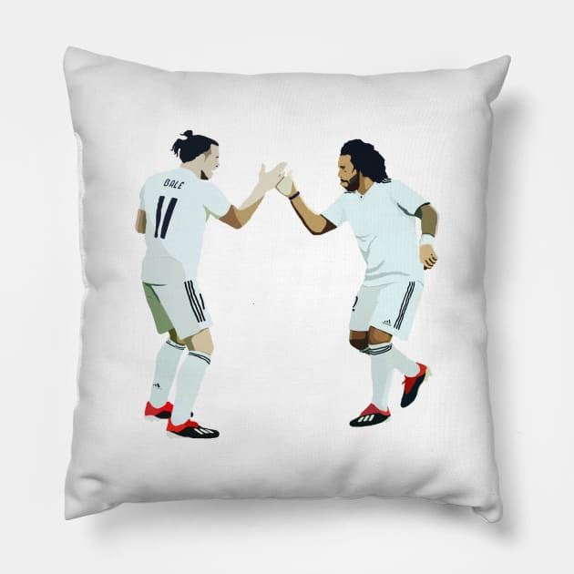 Real Madrid's Gareth Bale & Marcelo Pillow by Webbed Toe Design's