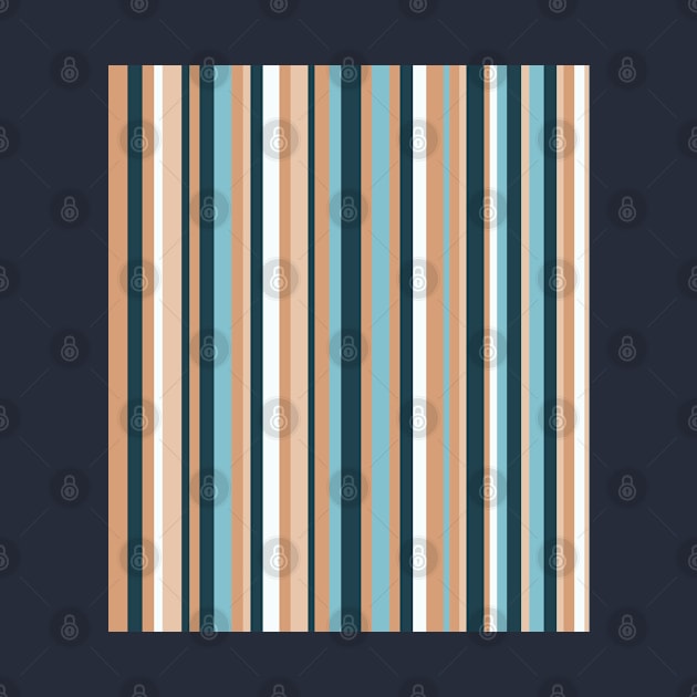 Vertical stripped pattern, in sepia and blue shades by F-for-Fab