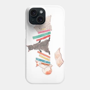 Bookend Cats Phone Case